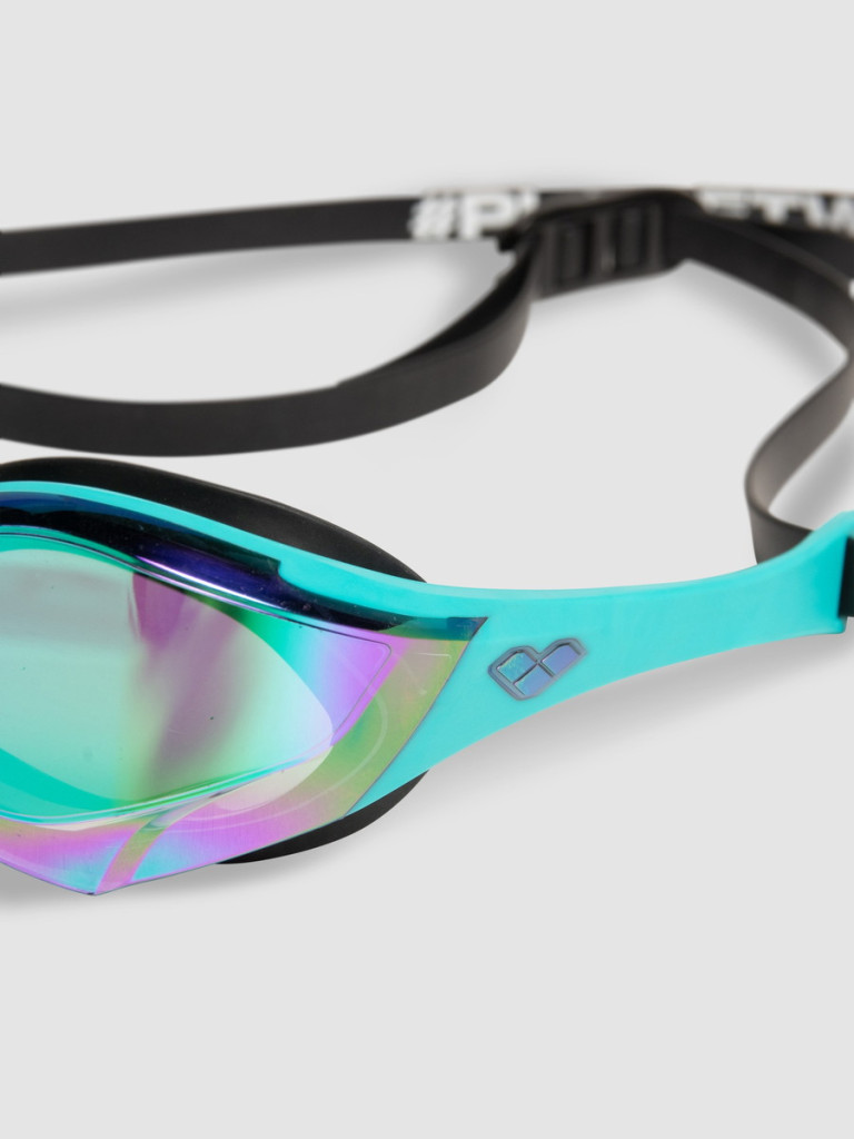 Състезателни очила за плуване Arena Cobra Edge Swipe Mirror - Emerald-Peacock-Black