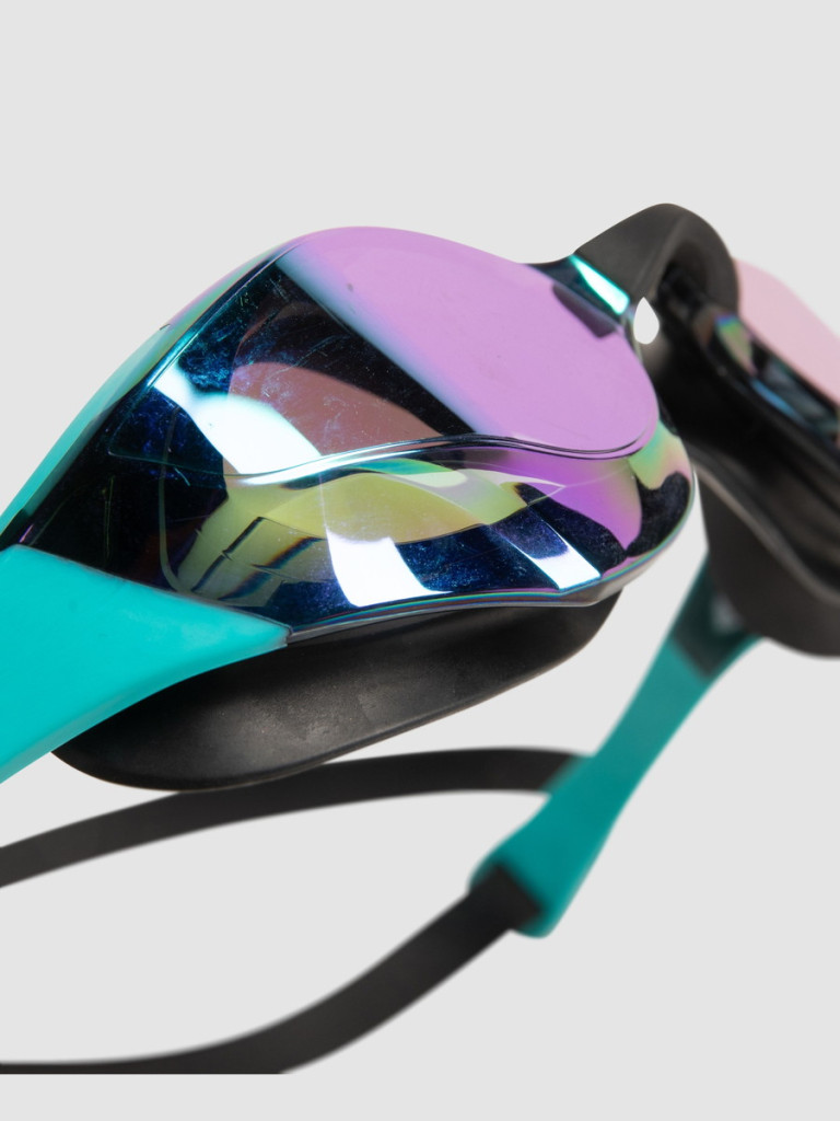 Състезателни очила за плуване Arena Cobra Edge Swipe Mirror - Emerald-Peacock-Black