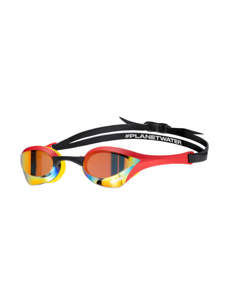 Състезателни очила за плуване Arena Cobra Ultra Swipe Mirror - Gold-Red