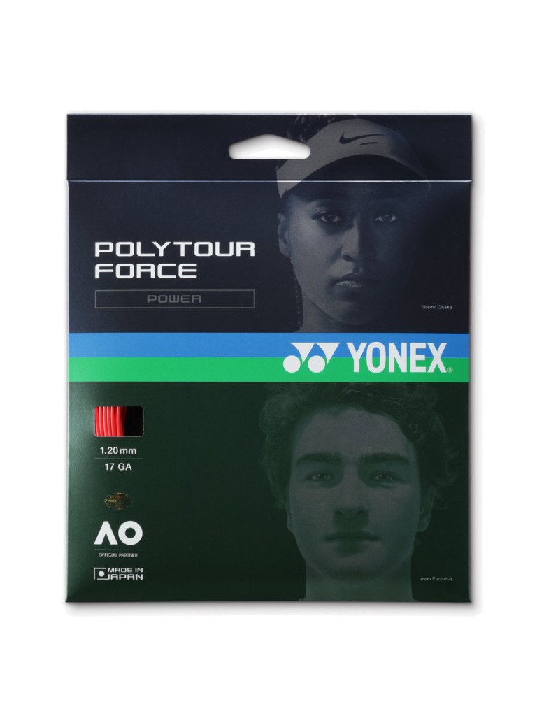 Тенис кордаж Yonex POLYTOUR FORCE 12 м - Bright Red