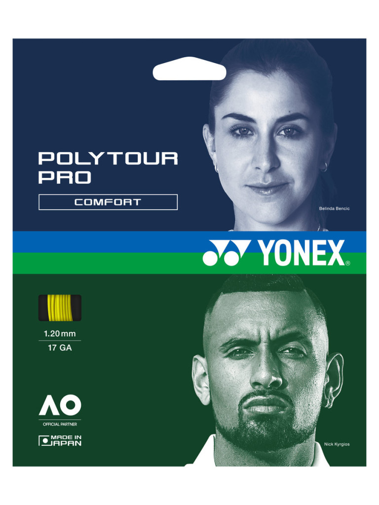 Тенис кордаж Yonex POLYTOUR PRO 12 м - Yellow