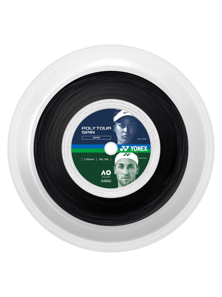 Ролка кордаж Yonex POLYTOUR SPIN 200 м - Black